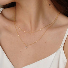 Load image into Gallery viewer, Gold filled Layered pearl necklace

