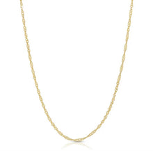 Load image into Gallery viewer, Gold filled Singapore chain necklace
