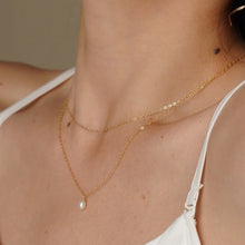 Load image into Gallery viewer, Gold filled Layered pearl necklace
