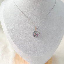 Load image into Gallery viewer, Dangling Double Hearts Photo Charm
