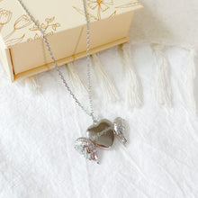 Load image into Gallery viewer, Angel Wings Heart Locket [Engravable]
