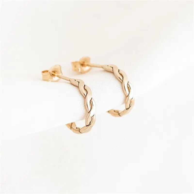 Forever Hoop Earrings [Gold-filled]