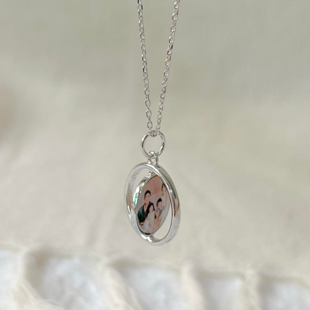 Turnable Engraved Photo Charm