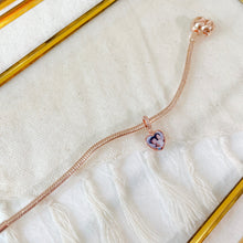 Load image into Gallery viewer, Dangling Heart Photo Charm (Rose Gold)
