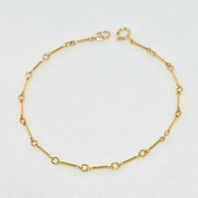 Load image into Gallery viewer, Gold filled Dainty Bar Bracelet

