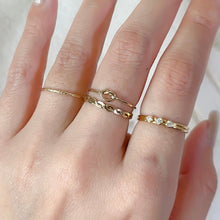 Load image into Gallery viewer, Luna Band Ring ( three stones )
