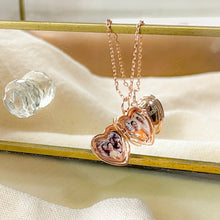 Load image into Gallery viewer, Birth Flower Locket [2 photos + engraving]
