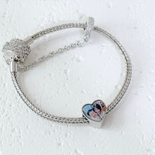 Load image into Gallery viewer, Paved Safety Chain Charm Bracelet
