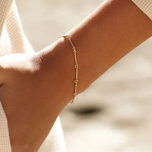Load image into Gallery viewer, Gold filled Dainty Bar Bracelet
