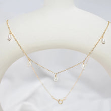 Load image into Gallery viewer, Gold filled Freshwater pearl drop necklace
