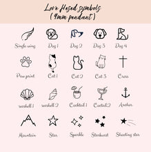 Load image into Gallery viewer, Mini symbol necklace [Engrave]
