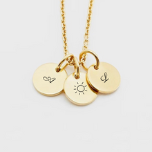 Load image into Gallery viewer, Mini symbol necklace [Engrave]
