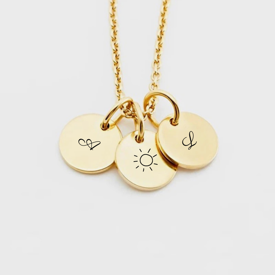 Mini symbol necklace [Engrave]