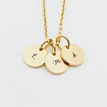 Load image into Gallery viewer, Mini initials necklace [Engrave]
