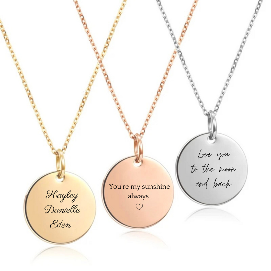 Nora message necklace