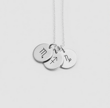 Load image into Gallery viewer, Mini zodiac discs necklace [Engrave]
