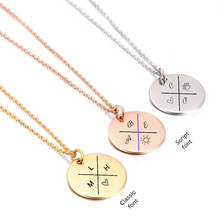 Load image into Gallery viewer, Cross my heart necklace [Engrave]
