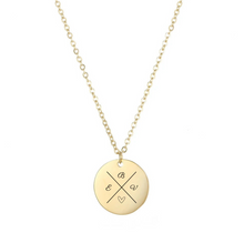Load image into Gallery viewer, Cross my heart necklace [Engrave]
