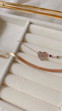 Load and play video in Gallery viewer, You+Me Heart birthstone bracelet
