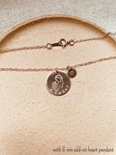 Load image into Gallery viewer, Gold-filled EMA [Mother in Estonian] - 16mm pendant
