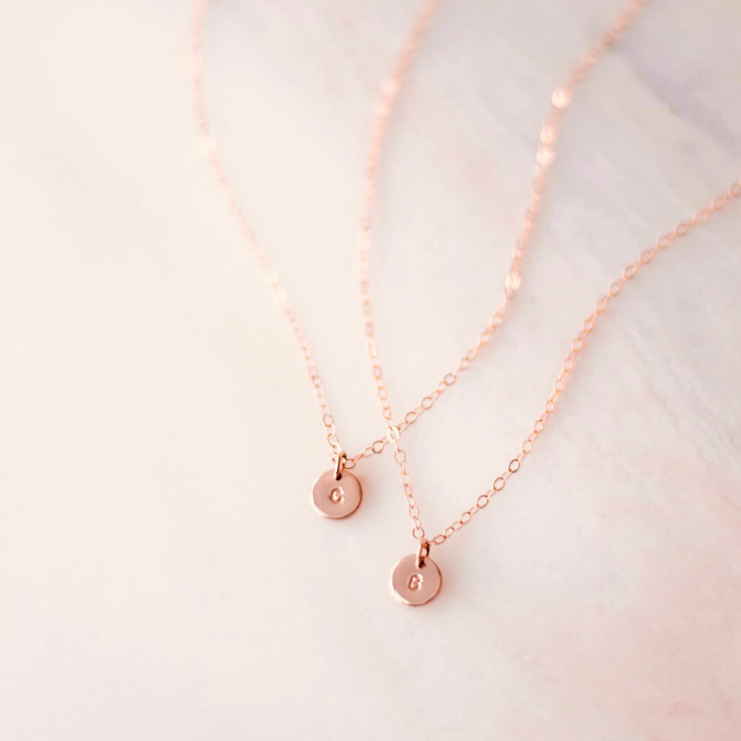 Gold-filled Mia - Tiny 6mm hanging pendant