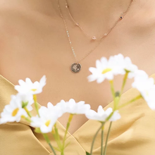 Load image into Gallery viewer, Personalised birth flower and initial necklace
