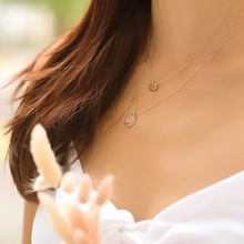 Load image into Gallery viewer, Hand-stamped Gold-filled Birth flower Necklace (12 designs available)
