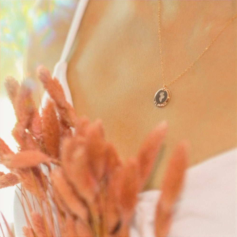 Birth Flower Layered Necklace [Gold-filled]