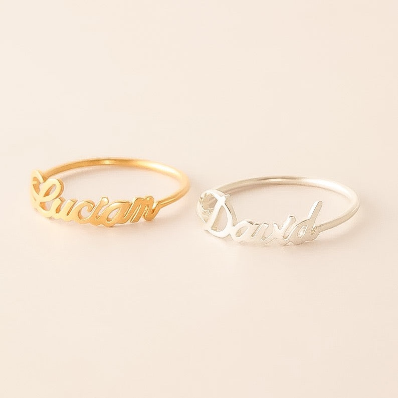 Personalised Name Ring [Script font]