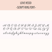 Load image into Gallery viewer, Personalised Name Ring [Script font]

