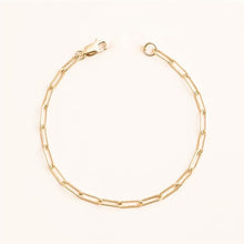 Load image into Gallery viewer, Gold filled Paperclip Bracelet
