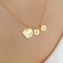 Load image into Gallery viewer, Single Birth flower+Mini birth flower necklace [Engrave]
