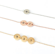 Load image into Gallery viewer, Mini Initials bracelet [Engrave]
