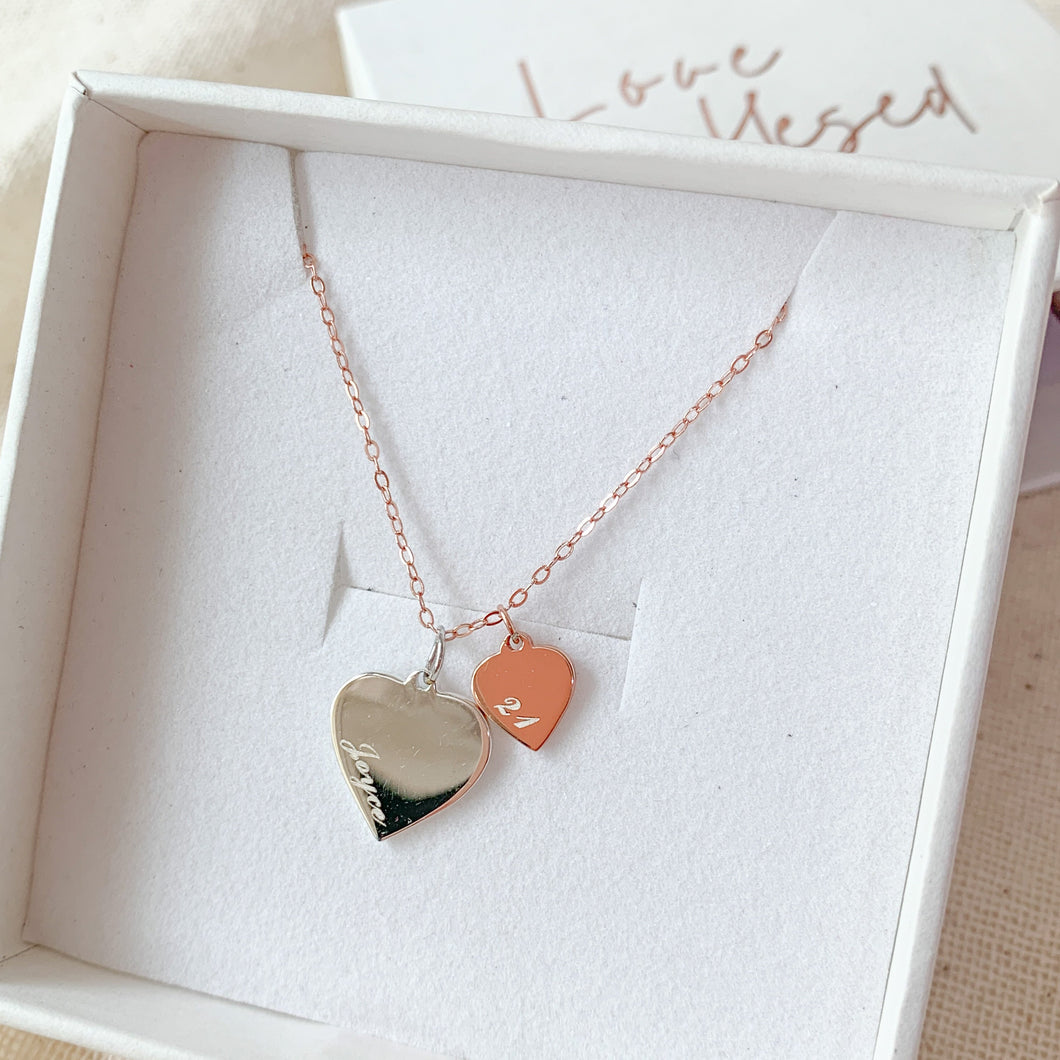 Isabelle Double Hearts Necklace