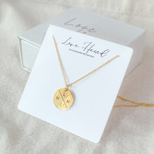 Load image into Gallery viewer, Cross my heart necklace [Engrave]
