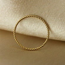Load image into Gallery viewer, Kyla Twisted stackable ring
