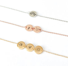 Load image into Gallery viewer, Mini symbols bracelet [Engrave]
