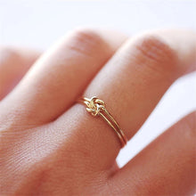 Load image into Gallery viewer, Isla Double Knot Promise ring [Gold-filled]
