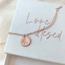 Load image into Gallery viewer, Birth flower bracelet [Gold-filled]
